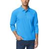 imageTACVASEN Mens Polo Shirts Long Sleeve Quick Dry Shirt Performance Tactical Shirts Golf Shirt Casual Outdoor Work ShirtAazure