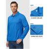 imageTACVASEN Mens Polo Shirts Long Sleeve Quick Dry Shirt Performance Tactical Shirts Golf Shirt Casual Outdoor Work ShirtAazure