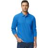 imageTACVASEN Mens Polo Shirts Long Sleeve Quick Dry Shirt Performance Tactical Shirts Golf Shirt Casual Outdoor Work ShirtAazure