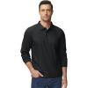 imageTACVASEN Mens Polo Shirts Long Sleeve Quick Dry Shirt Performance Tactical Shirts Golf Shirt Casual Outdoor Work ShirtAblack