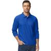 imageTACVASEN Mens Polo Shirts Long Sleeve Quick Dry Shirt Performance Tactical Shirts Golf Shirt Casual Outdoor Work ShirtAblue