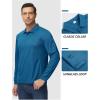 imageTACVASEN Mens Polo Shirts Long Sleeve Quick Dry Shirt Performance Tactical Shirts Golf Shirt Casual Outdoor Work ShirtAblue Green