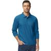 imageTACVASEN Mens Polo Shirts Long Sleeve Quick Dry Shirt Performance Tactical Shirts Golf Shirt Casual Outdoor Work ShirtAblue Green