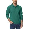 imageTACVASEN Mens Polo Shirts Long Sleeve Quick Dry Shirt Performance Tactical Shirts Golf Shirt Casual Outdoor Work ShirtAegreen