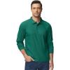 imageTACVASEN Mens Polo Shirts Long Sleeve Quick Dry Shirt Performance Tactical Shirts Golf Shirt Casual Outdoor Work ShirtAegreen