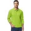 imageTACVASEN Mens Polo Shirts Long Sleeve Quick Dry Shirt Performance Tactical Shirts Golf Shirt Casual Outdoor Work ShirtAfgreen
