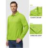 imageTACVASEN Mens Polo Shirts Long Sleeve Quick Dry Shirt Performance Tactical Shirts Golf Shirt Casual Outdoor Work ShirtAfgreen