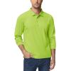 imageTACVASEN Mens Polo Shirts Long Sleeve Quick Dry Shirt Performance Tactical Shirts Golf Shirt Casual Outdoor Work ShirtAfgreen