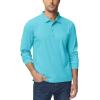 imageTACVASEN Mens Polo Shirts Long Sleeve Quick Dry Shirt Performance Tactical Shirts Golf Shirt Casual Outdoor Work ShirtAiceblue