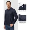 imageTACVASEN Mens Polo Shirts Long Sleeve Quick Dry Shirt Performance Tactical Shirts Golf Shirt Casual Outdoor Work ShirtAnavy