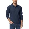 imageTACVASEN Mens Polo Shirts Long Sleeve Quick Dry Shirt Performance Tactical Shirts Golf Shirt Casual Outdoor Work ShirtAnavy
