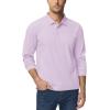 imageTACVASEN Mens Polo Shirts Long Sleeve Quick Dry Shirt Performance Tactical Shirts Golf Shirt Casual Outdoor Work ShirtApinkpurple