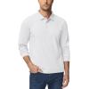imageTACVASEN Mens Polo Shirts Long Sleeve Quick Dry Shirt Performance Tactical Shirts Golf Shirt Casual Outdoor Work ShirtAwhite