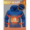 imageTACVASEN Mens Special Ops Military Tactical Rain Jackets Winter Warm Fleece Softshell Hooded Raincoat SnowboardBlue