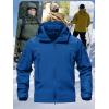 imageTACVASEN Mens Special Ops Military Tactical Rain Jackets Winter Warm Fleece Softshell Hooded Raincoat SnowboardBlue