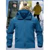 imageTACVASEN Mens Special Ops Military Tactical Rain Jackets Winter Warm Fleece Softshell Hooded Raincoat SnowboardBluegreen
