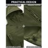 imageTACVASEN Mens Special Ops Military Tactical Rain Jackets Winter Warm Fleece Softshell Hooded Raincoat SnowboardGreen