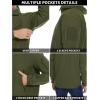 imageTACVASEN Mens Special Ops Military Tactical Rain Jackets Winter Warm Fleece Softshell Hooded Raincoat SnowboardGreen