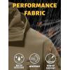 imageTACVASEN Mens Special Ops Military Tactical Rain Jackets Winter Warm Fleece Softshell Hooded Raincoat SnowboardKhaki