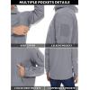 imageTACVASEN Mens Special Ops Military Tactical Rain Jackets Winter Warm Fleece Softshell Hooded Raincoat SnowboardLight Grey