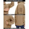 imageTACVASEN Mens Special Ops Military Tactical Rain Jackets Winter Warm Fleece Softshell Hooded Raincoat SnowboardSand