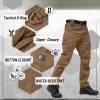 imageTACVASEN Mens Tactical Pants 9 Pockets Cargo Hiking Pants Lightweight Work Pants for Men Construction Water ResistantBrown
