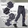 imageTACVASEN Mens Tactical Pants 9 Pockets Cargo Hiking Pants Lightweight Work Pants for Men Construction Water ResistantGray