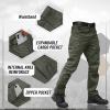 imageTACVASEN Mens Tactical Pants 9 Pockets Cargo Hiking Pants Lightweight Work Pants for Men Construction Water ResistantGreen