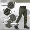 imageTACVASEN Mens Tactical Pants 9 Pockets Cargo Hiking Pants Lightweight Work Pants for Men Construction Water ResistantGreen