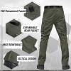 imageTACVASEN Mens Tactical Pants 9 Pockets Cargo Hiking Pants Lightweight Work Pants for Men Construction Water ResistantGreen