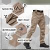 imageTACVASEN Mens Tactical Pants 9 Pockets Cargo Hiking Pants Lightweight Work Pants for Men Construction Water ResistantKhaki