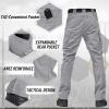 imageTACVASEN Mens Tactical Pants 9 Pockets Cargo Hiking Pants Lightweight Work Pants for Men Construction Water ResistantLight Grey