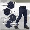 imageTACVASEN Mens Tactical Pants 9 Pockets Cargo Hiking Pants Lightweight Work Pants for Men Construction Water ResistantNavy