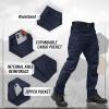 imageTACVASEN Mens Tactical Pants 9 Pockets Cargo Hiking Pants Lightweight Work Pants for Men Construction Water ResistantNavy