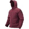 imageTACVASEN Mens Fleece Jacket Full Zip Tactical Hoodies Winter Coats Windproof Hoodies Warm HuntingWine Red