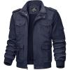 imageTACVASEN Mens Jackets Military Jackets Cargo Jackets Working Jackets with Multi PocketsNavy