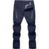 imageTACVASEN Mens Lightweight Hiking Tactical Pants Waterproof Quick Dry Cargo Work Rain Outdoor Pants 8 PocketsNavy