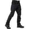 imageTACVASEN Mens Tactical Pants 9 Pockets Cargo Hiking Pants Lightweight Work Pants for Men Construction Water ResistantBlack