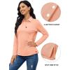 imageTACVASEN Polo Shirts for Women Casual TShirts Long Sleeve Golf TopsBapricot