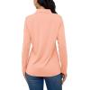 imageTACVASEN Polo Shirts for Women Casual TShirts Long Sleeve Golf TopsBapricot