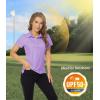 imageTACVASEN Womens Golf Polo Shirts Short Sleeve UPF 50 Sun Protection Golf Shirts for Women Quick Dry Collared PolosLight Purple