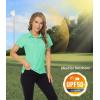 imageTACVASEN Womens Golf Polo Shirts Short Sleeve UPF 50 Sun Protection Golf Shirts for Women Quick Dry Collared PolosMint Green