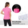 imageTACVASEN Womens Golf Polo Shirts Short Sleeve UPF 50 Sun Protection Golf Shirts for Women Quick Dry Collared PolosRose Red