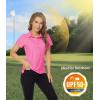 imageTACVASEN Womens Golf Polo Shirts Short Sleeve UPF 50 Sun Protection Golf Shirts for Women Quick Dry Collared PolosRose Red