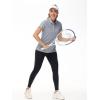 imageTACVASEN Womens Golf Shirt Polo Shirts for Women Collar Shirt Short Sleeve Quick Dry Womens Polo Shirts for Work Tennis GolfSilver