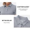 imageTACVASEN Womens Golf Shirt Polo Shirts for Women Collar Shirt Short Sleeve Quick Dry Womens Polo Shirts for Work Tennis GolfSilver