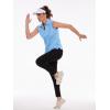 imageTACVASEN Womens Golf Shirt UPF 50 Sleeveless Golf Tank Tops VNeck Polo Shirts for Women Workout AthleticWater Fall Blue