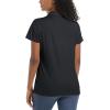 imageTACVASEN Womens Polo Shirts UPF 50 Sun Protection Golf Shirt Short Sleeve Quick Dry 3Button Collared Tops LightweightBlack