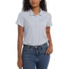 imageTACVASEN Womens Polo Shirts UPF 50 Sun Protection Golf Shirt Short Sleeve Quick Dry 3Button Collared Tops LightweightLight Grey