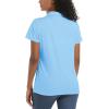 imageTACVASEN Womens Polo Shirts UPF 50 Sun Protection Golf Shirt Short Sleeve Quick Dry 3Button Collared Tops LightweightWaterfall Blue